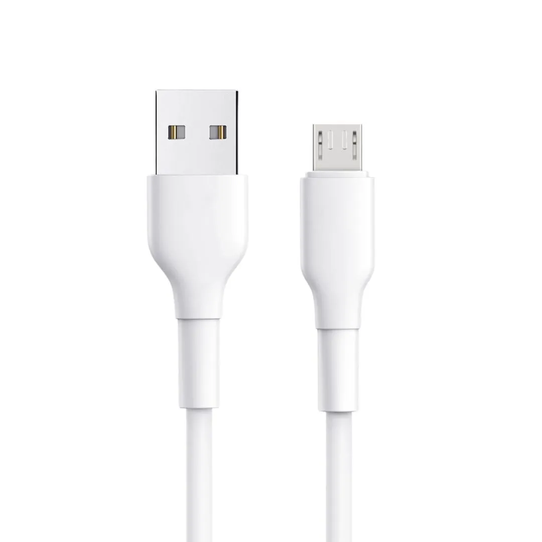 208302 Data Kabl Pluginn Pl-AmB USB na micro USB  beli 1m  | Tellux - Vaš put do savršenog doma