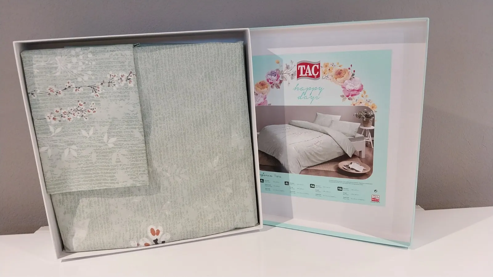 60229798 Tac Tiana set posteljine za jednu osobu zelena  | Tellux - Vaš put do savršenog doma