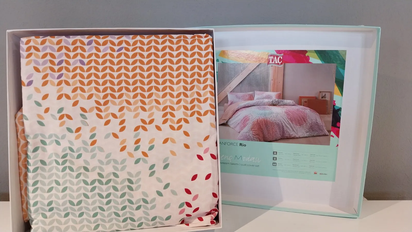 60241859 Tac Rio set posteljine za jednu osobu narandžasta  | Tellux - Vaš put do savršenog doma