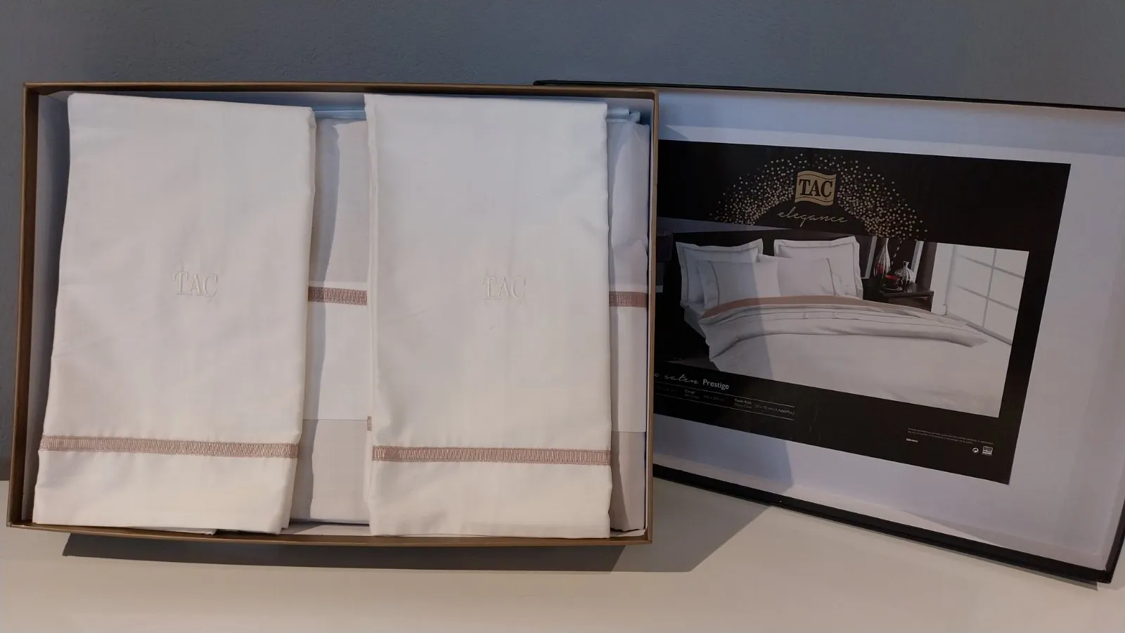 60243872 Tac Prestige set posteljine za dve osobe (saten)  | Tellux - Vaš put do savršenog doma