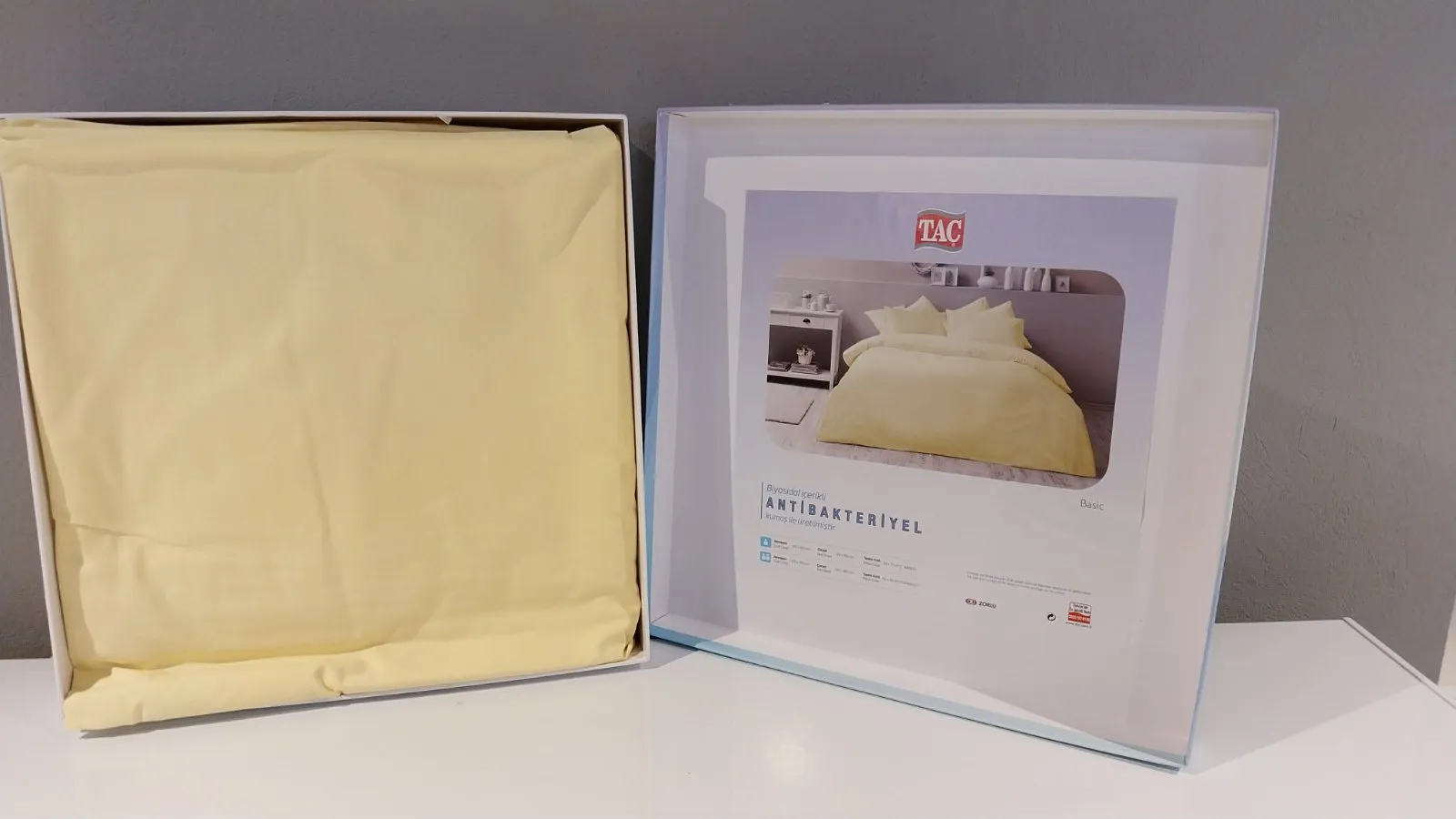 60247282 Tac Basic set posteljine za jednu osobu žuta  | Tellux - Vaš put do savršenog doma
