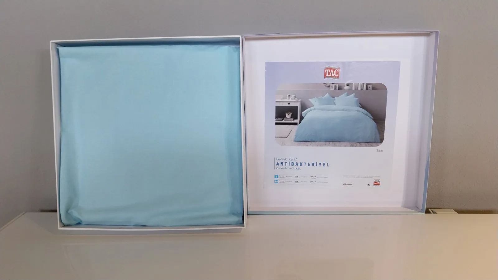 60247301 Tac Basic set posteljine za jednu osobu plava  | Tellux - Vaš put do savršenog doma