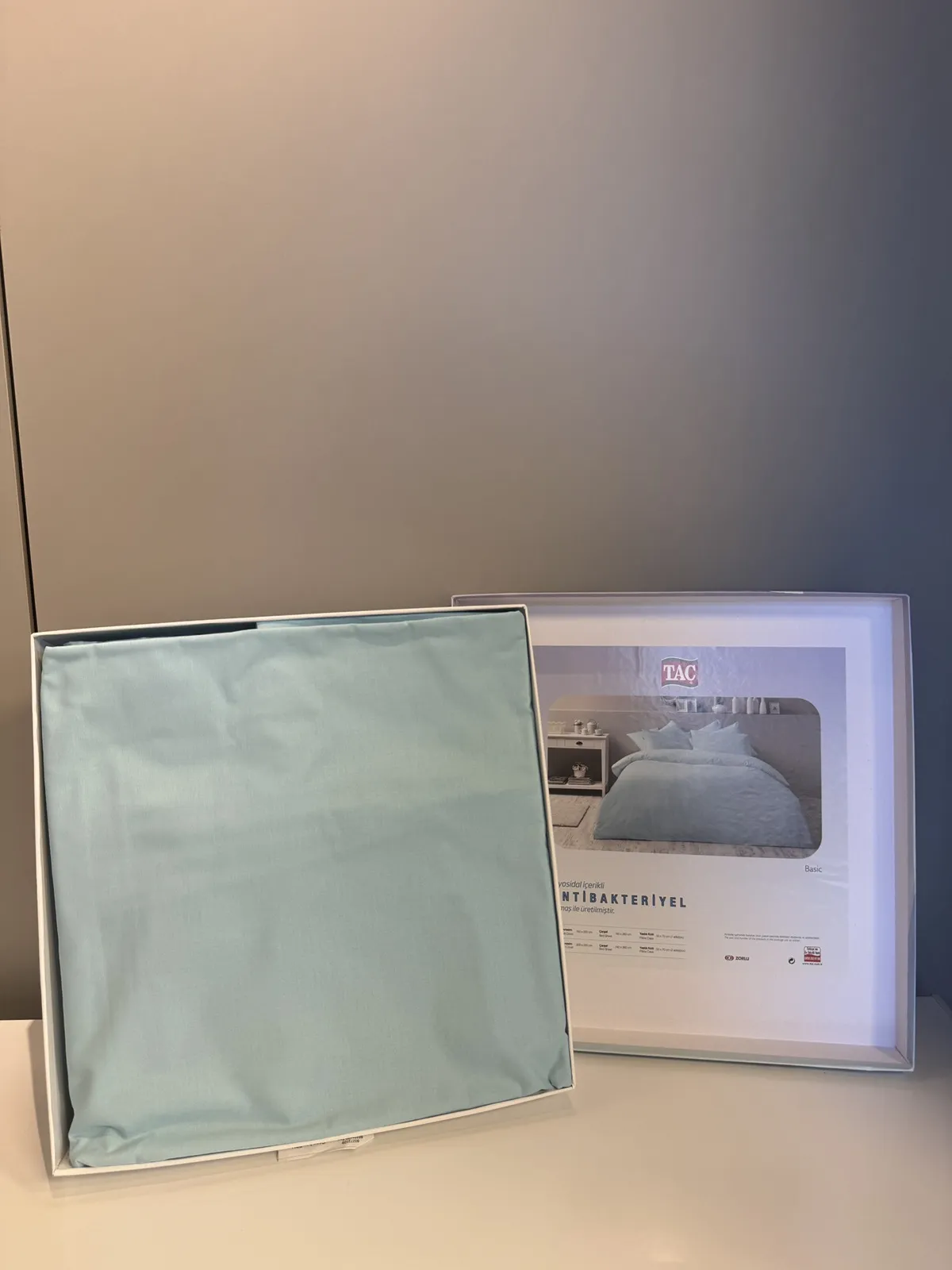 60247302 Tac Basic set posteljine za dve osobe tirkizna  | Tellux - Vaš put do savršenog doma