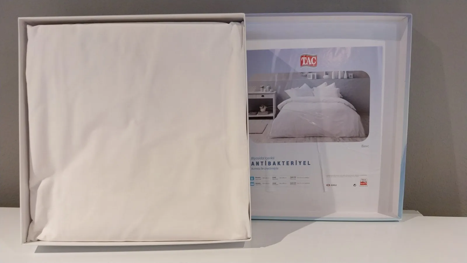 60247306 Tac Basic set posteljine za dve osobe bela  | Tellux - Vaš put do savršenog doma