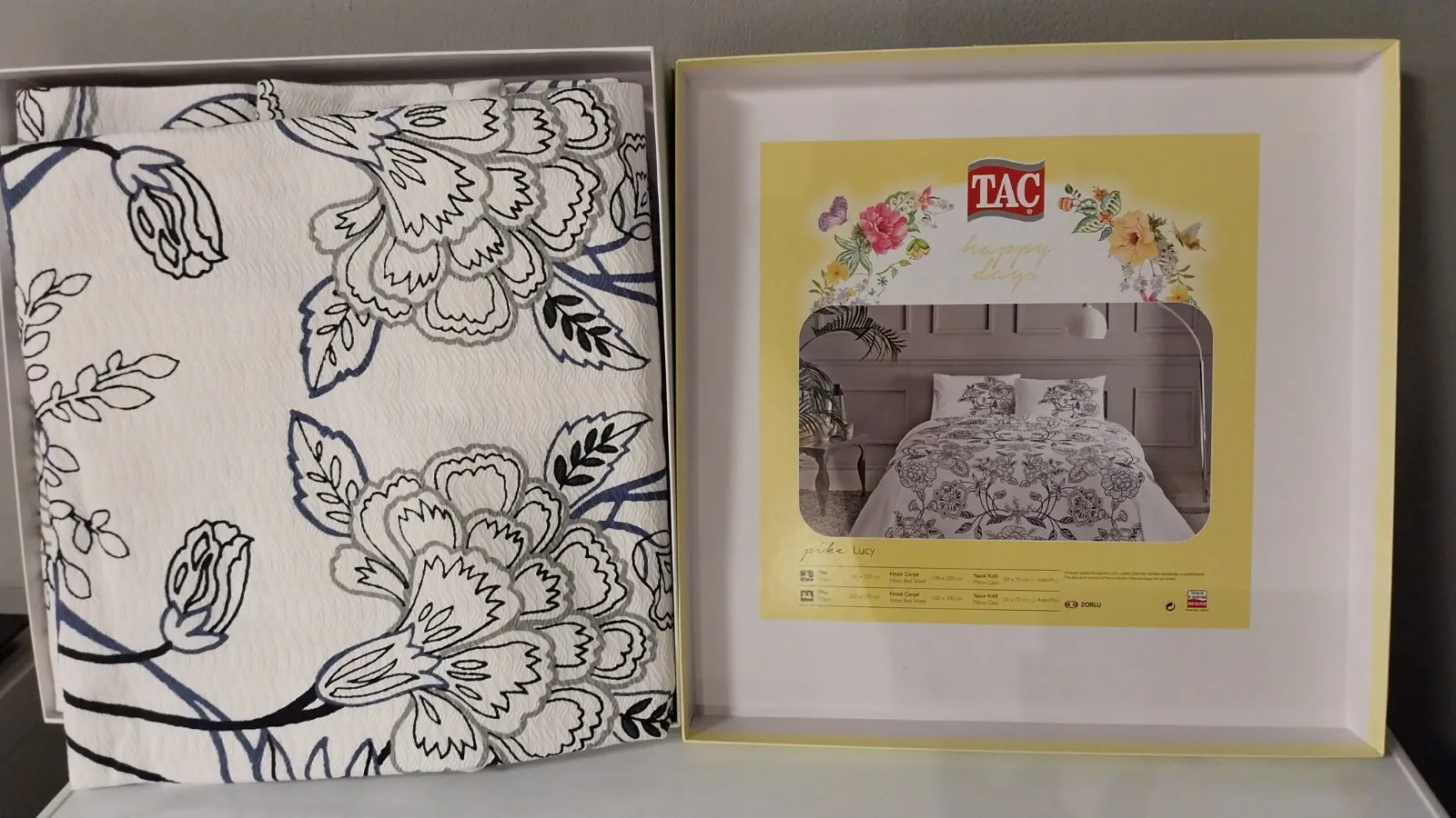 60250043 Tac Lucy posteljina sa prekrivačem za jednu osobu indigo plava  | Tellux - Vaš put do savršenog doma