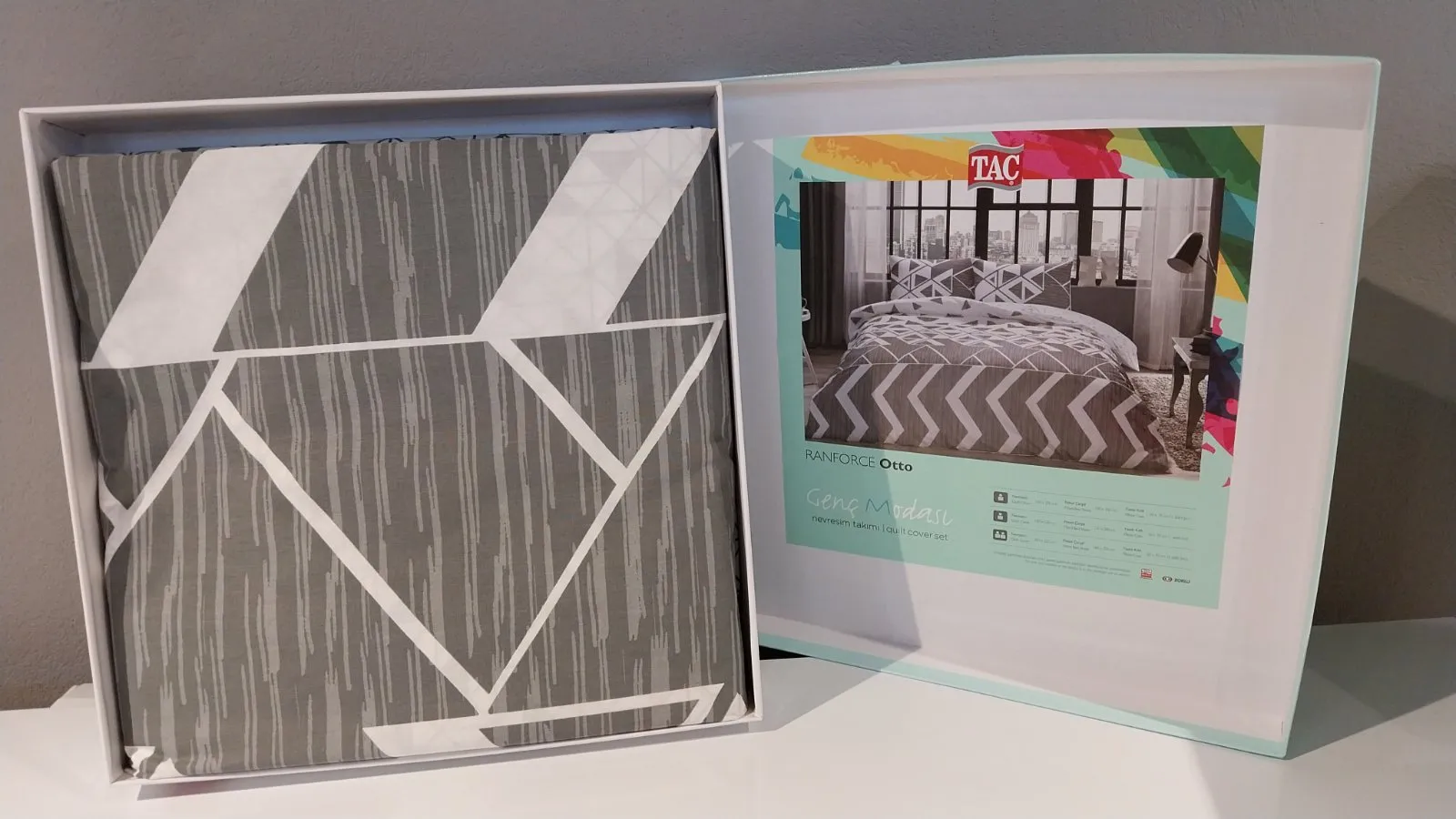 60264497 Tac Otto set posteljine za jednu osobu siva  | Tellux - Vaš put do savršenog doma