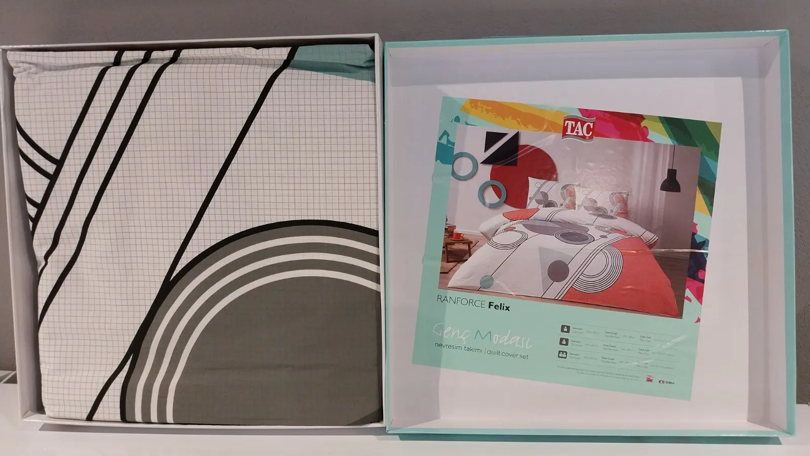 60264696 Tac Felix set posteljine za dve osobe crvena  | Tellux - Vaš put do savršenog doma