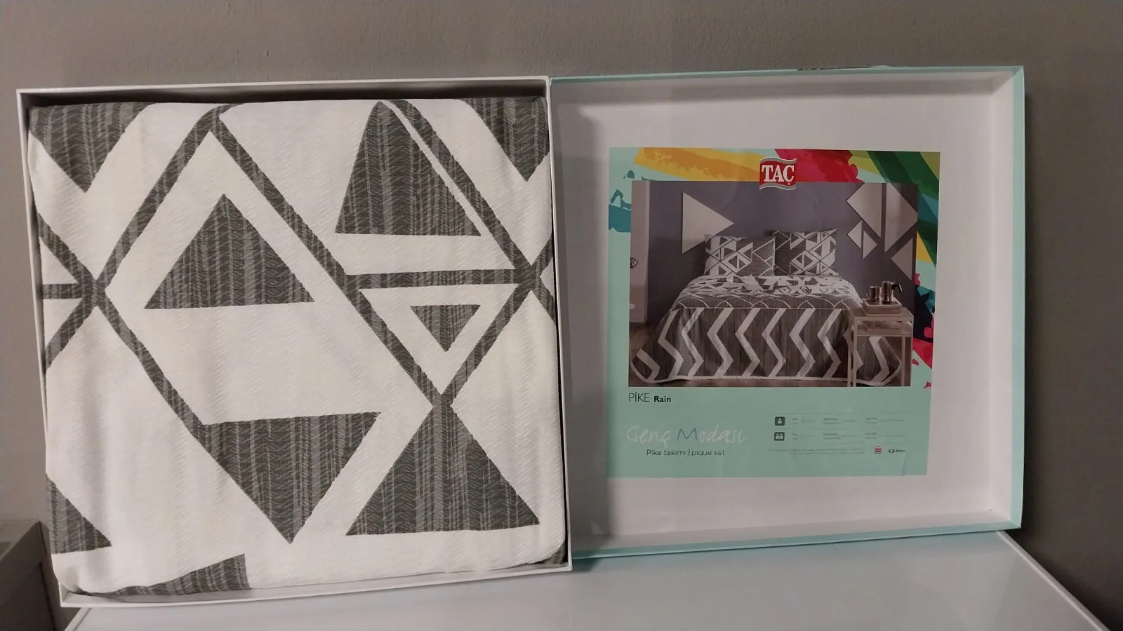 60272865 Tac Rain posteljina sa prekrivačem za jednu osobu siva  | Tellux - Vaš put do savršenog doma