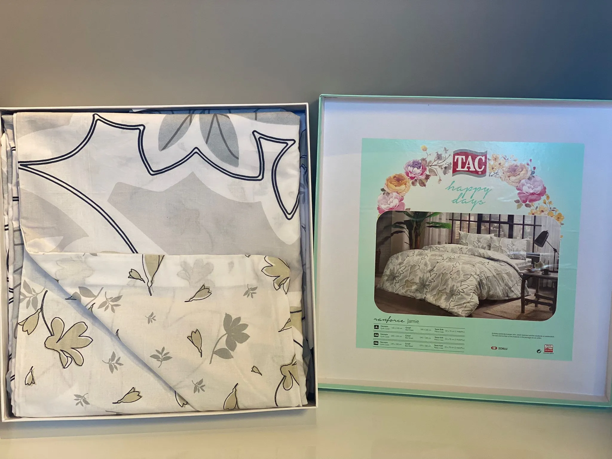 60276694 Tac Jamie set posteljine za jednu osobu siva  | Tellux - Vaš put do savršenog doma