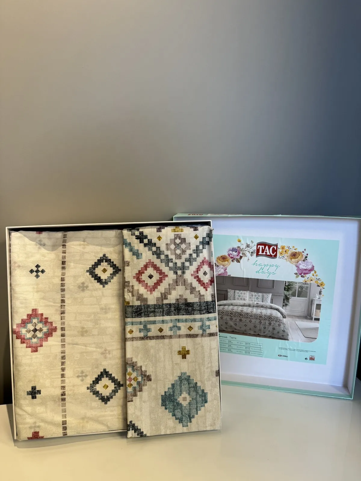 60279664 Tac Terra set posteljine za jednu osobu tirkizna  | Tellux - Vaš put do savršenog doma