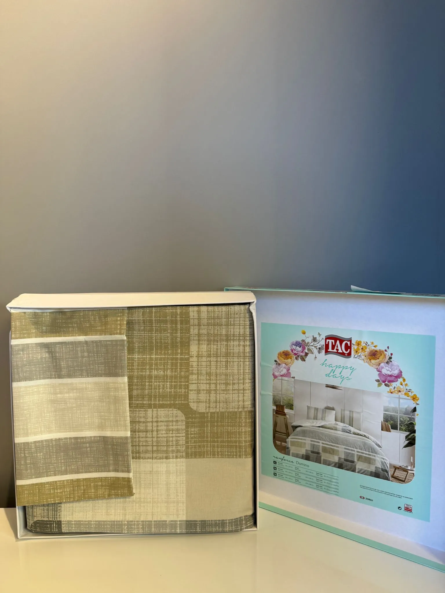 60286644 Tac Domino set posteljine za jednu osobu braon  | Tellux - Vaš put do savršenog doma