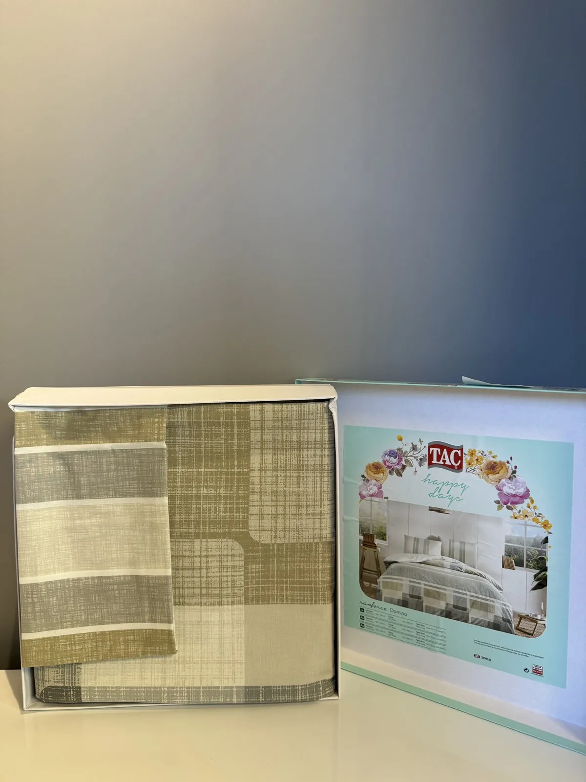 60286647 Tac Domino set posteljine za dve osobe braon  | Tellux - Vaš put do savršenog doma