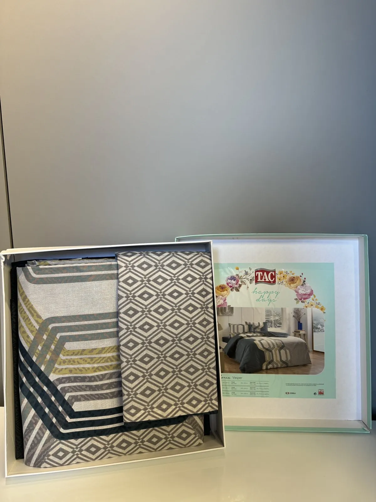 60287118 Tac Vesper set posteljine za jednu osobu petrol  | Tellux - Vaš put do savršenog doma