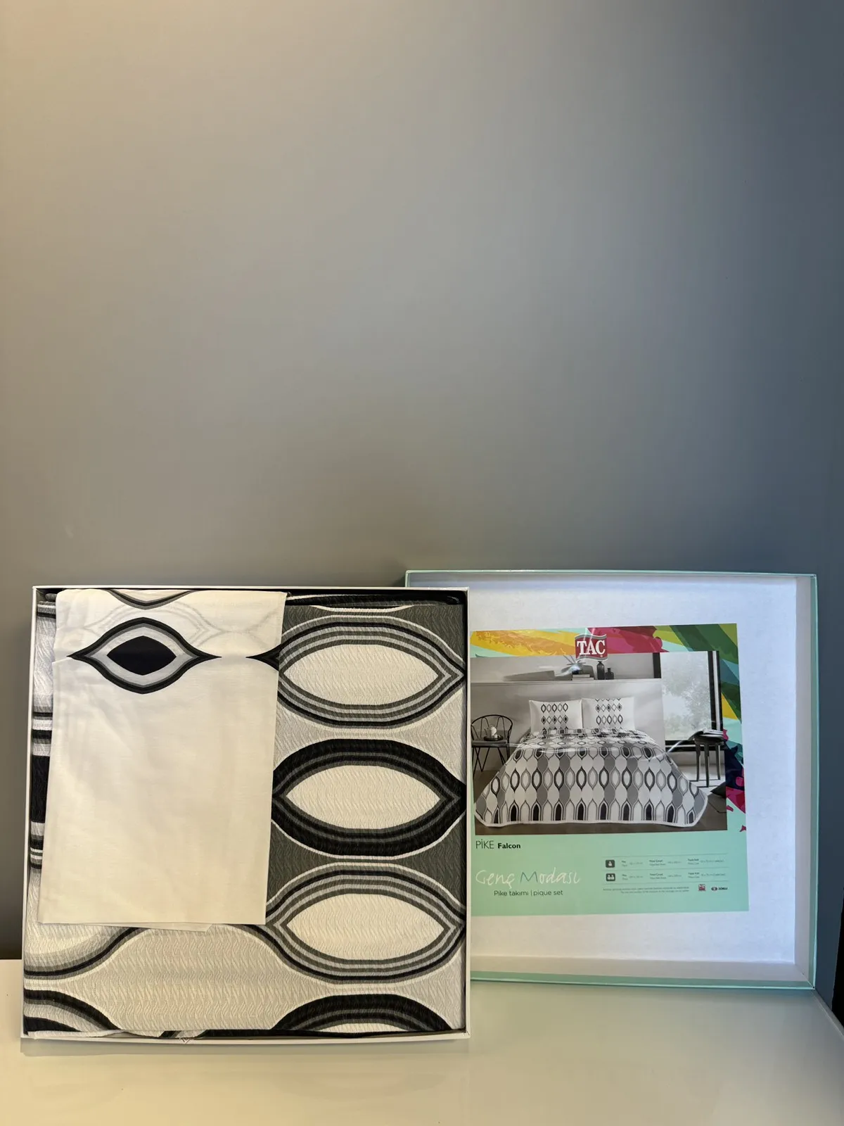 60291418 Tac Falcon posteljina sa prekrivačem za jednu osobu siva  | Tellux - Vaš put do savršenog doma