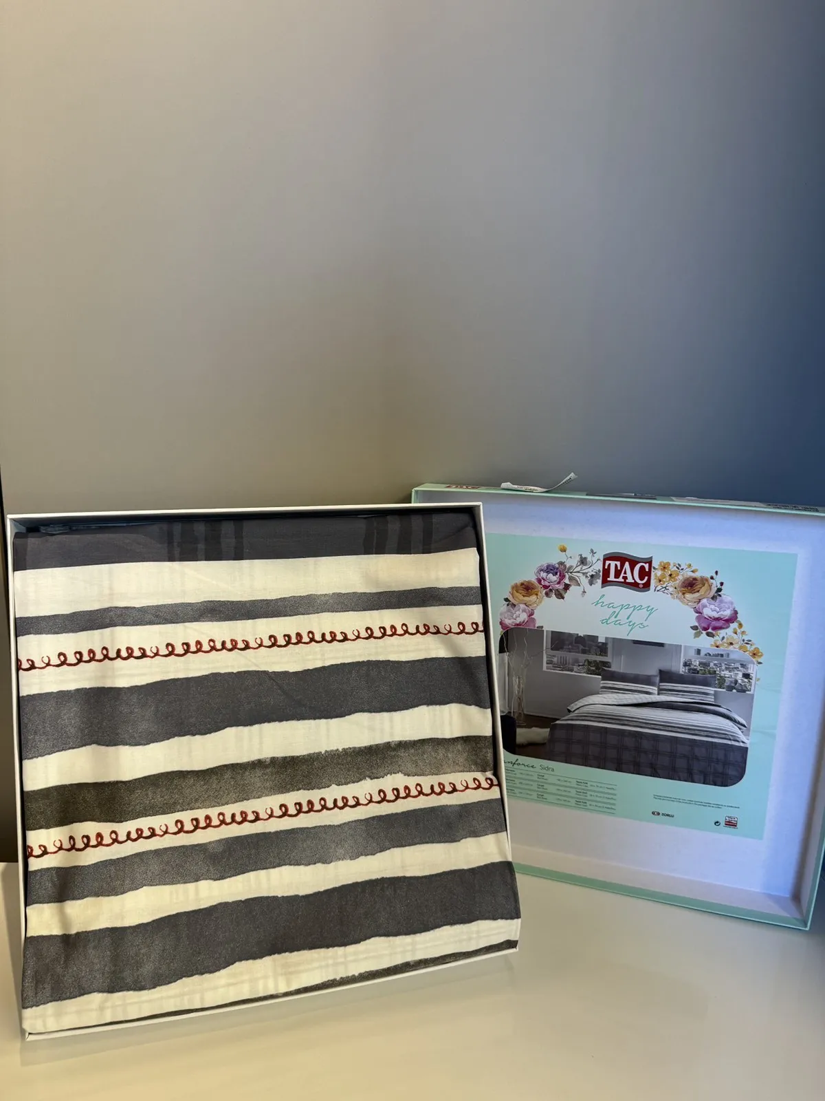 60293977 Tac Sidra set posteljine za jednu osobu tamno plava  | Tellux - Vaš put do savršenog doma