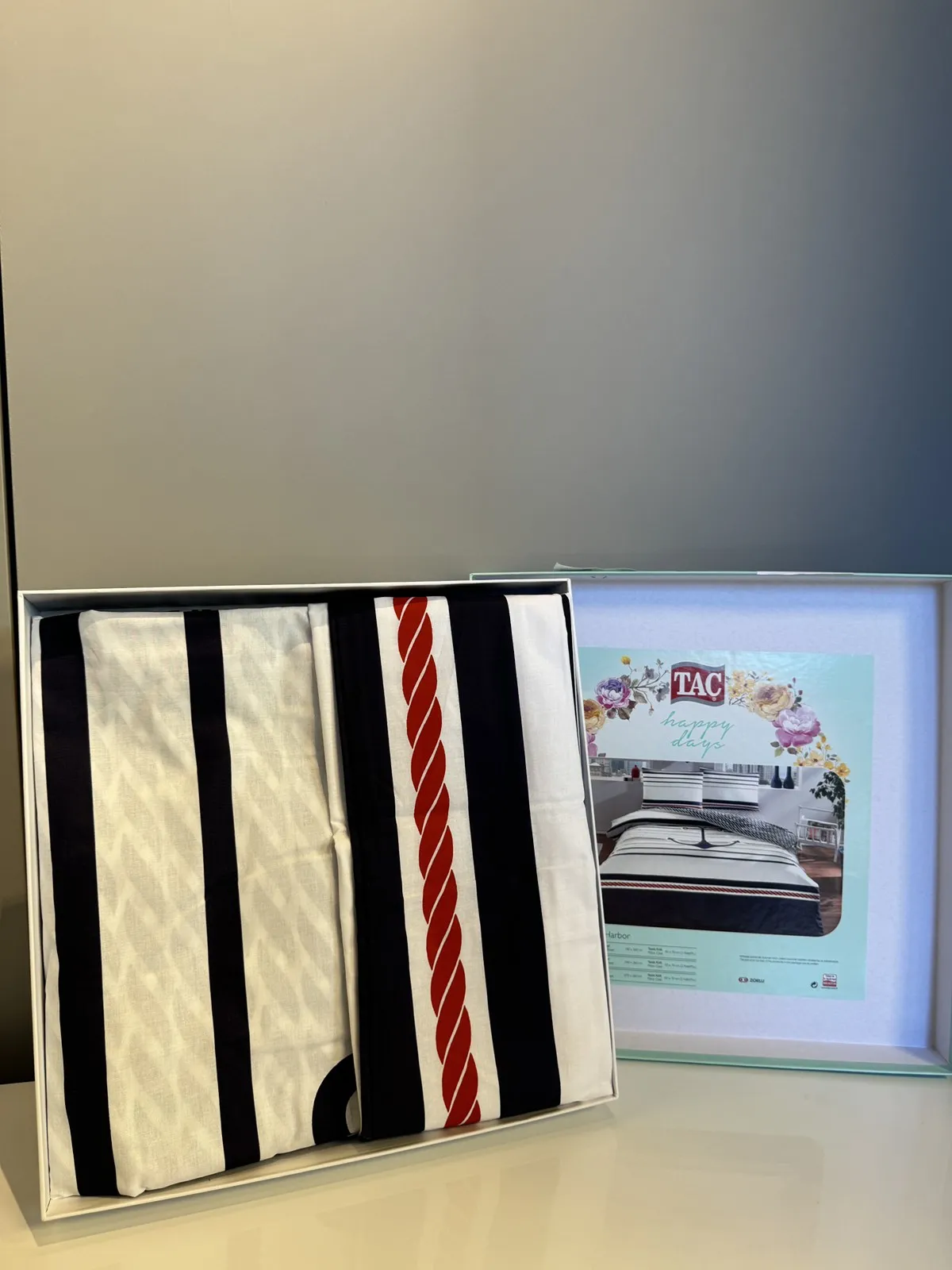 60293984 Tac Harbor set posteljine za dve osobe tamno plava  | Tellux - Vaš put do savršenog doma