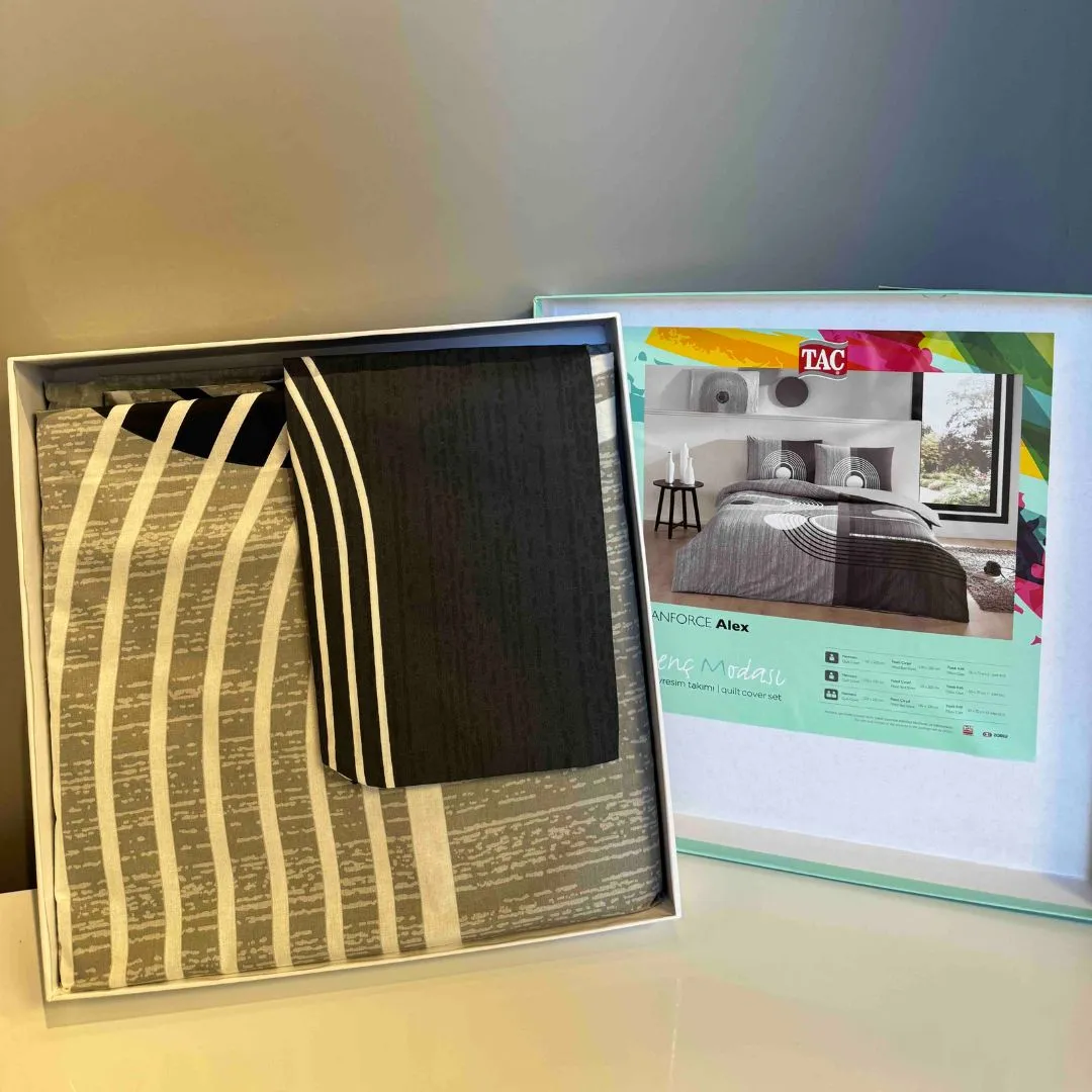 60287146 Tac Alex set posteljine za jednu osobu siva  | Tellux - Vaš put do savršenog doma