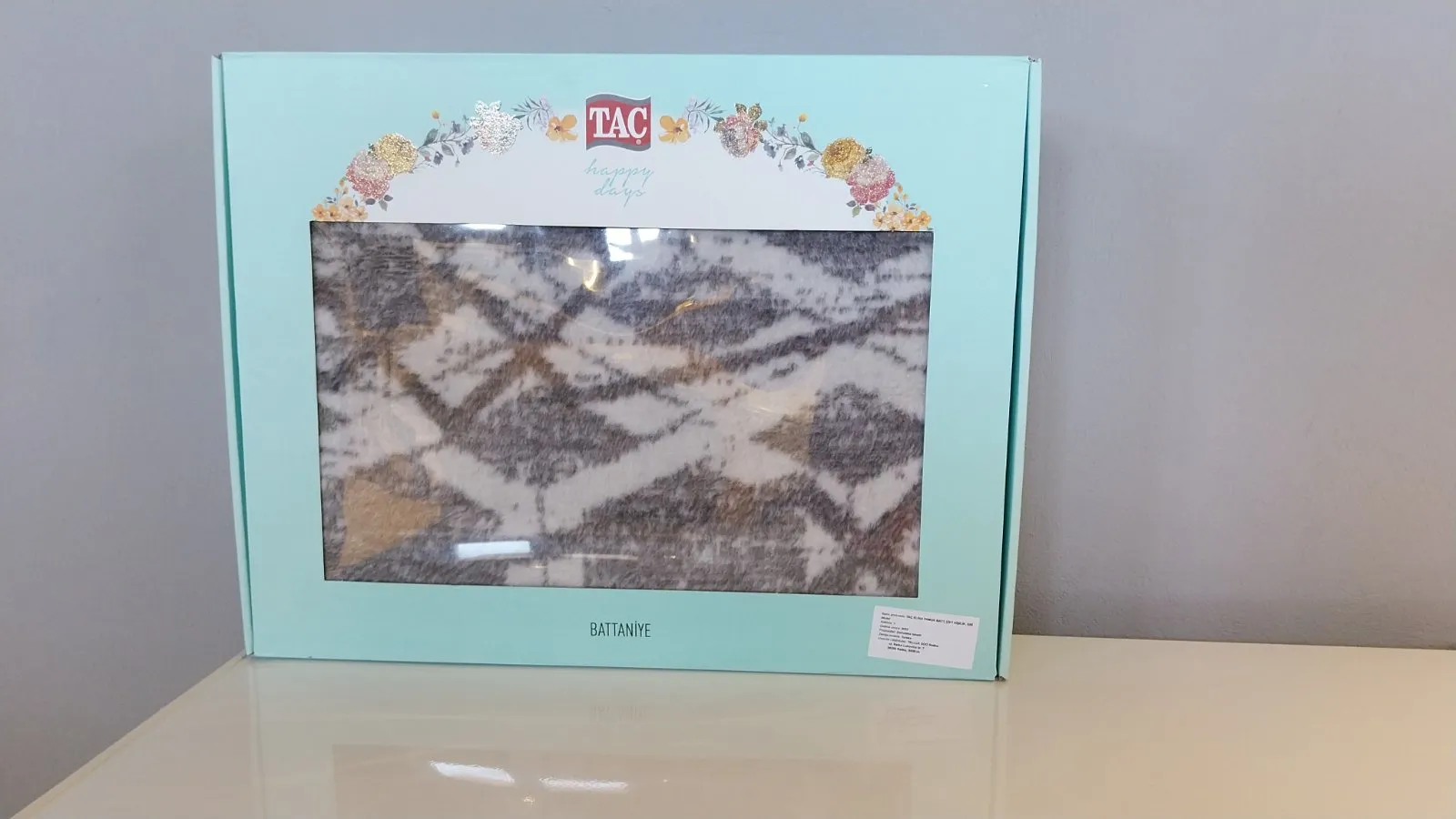 71307925 Tac Elina pamučno ćebe za dve osobe siva  | Tellux - Vaš put do savršenog doma