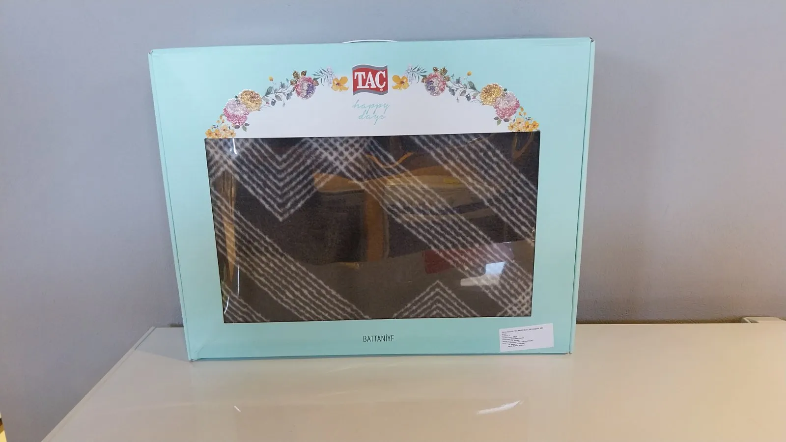 71307935 Tac Serena pamučno ćebe za dve osobe siva  | Tellux - Vaš put do savršenog doma