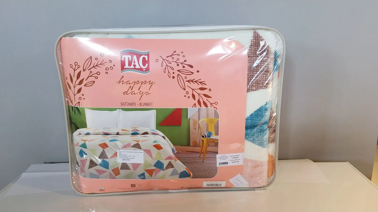 71317659 Tac Oscar ćebe za dve osobe narandžasta  | Tellux - Vaš put do savršenog doma