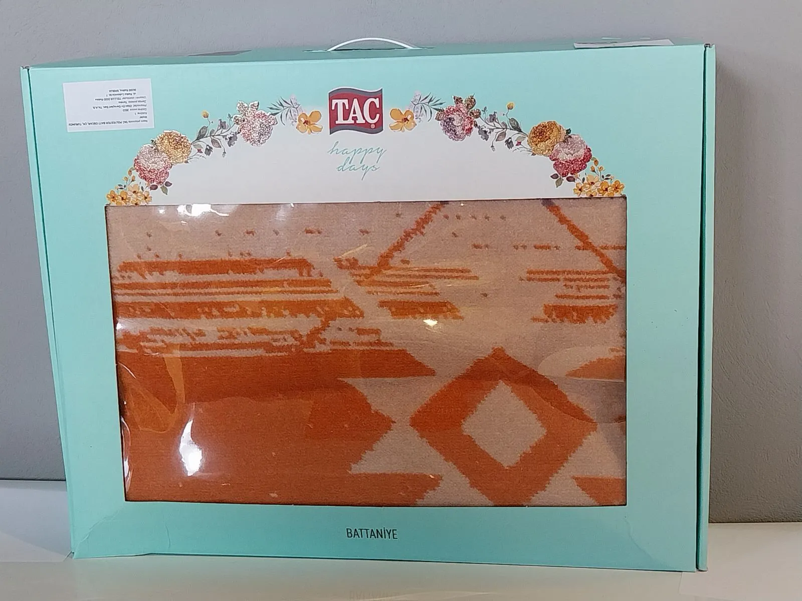 71317756 Tac Dakota pamučno ćebe za dve osobe narandžasta  | Tellux - Vaš put do savršenog doma