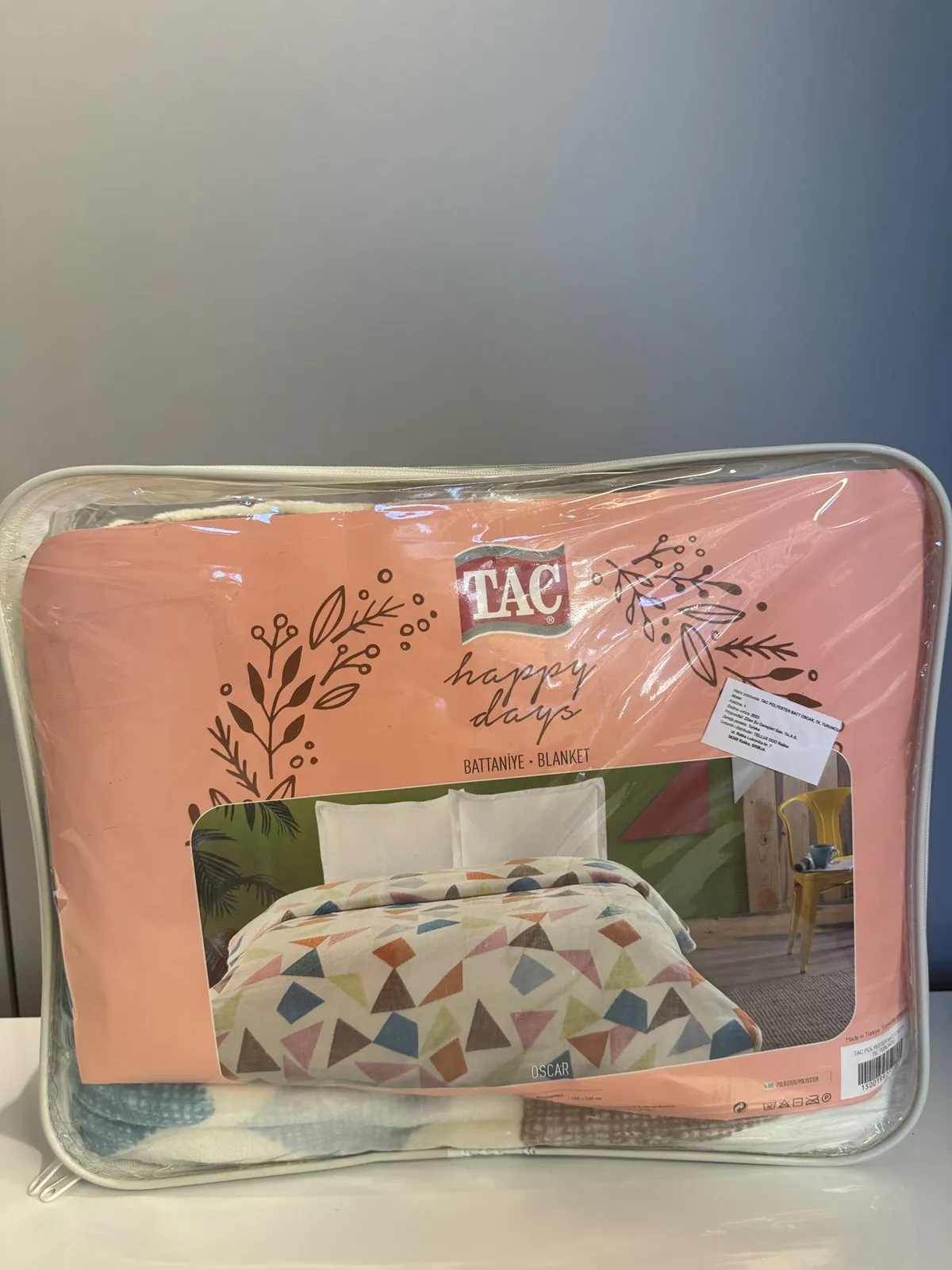 71317955 Tac Oscar ćebe za jednu osobu narandžasta  | Tellux - Vaš put do savršenog doma